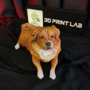 Fotoğraftan Köpek Heykeli (20 cm)